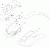 Zerto-Turn Mäher 74952 - Toro Z Master Commercial 3000 Series Riding Mower, 48" TURBO FORCE Side Discharge Deck (SN: 313000001 - 313999999) (2013) Spareparts FENDER, CONSOLE AND CONTROL ASSEMBLY