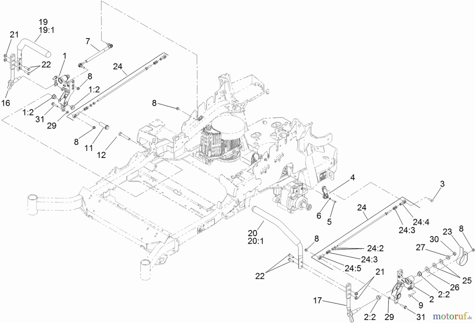  Zerto-Turn Mäher 74952 - Toro Z Master G3 Riding Mower, 48