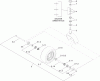 Zerto-Turn Mäher 74953 - Toro Z Master G3 Riding Mower, 52" TURBO FORCE Side Discharge Deck (SN: 311000581 - 311999999) (2011) Spareparts CASTER WHEEL AND FORK ASSEMBLY