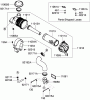 Zerto-Turn Mäher 74965CP - Toro Z Master G3 Riding Mower, 60" TURBO FORCE Side Discharge Deck (SN: 290000001 - 290999999) (2009) Spareparts AIR FILTER AND MUFFLER ASSEMBLY KAWASAKI FXT00V-AS06