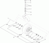 Zerto-Turn Mäher 74967CP - Toro Z Master G3 Riding Mower, 72" TURBO FORCE Side Discharge Deck (SN: 290000001 - 290999999) (2009) Spareparts CASTER WHEEL AND FORK ASSEMBLY