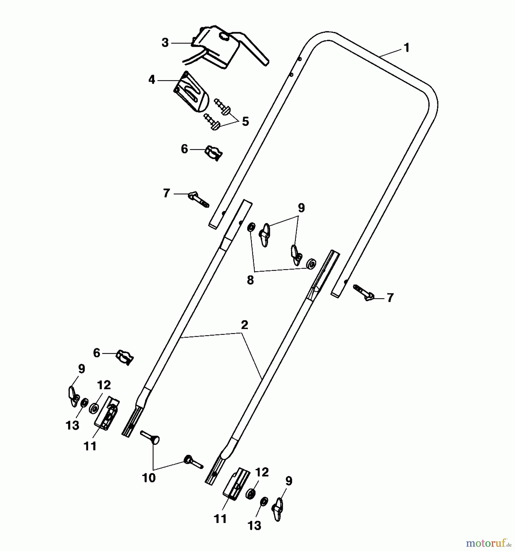  Wolf-Garten Groomer UL 33 E 3620000 Series A  (2002) Handle