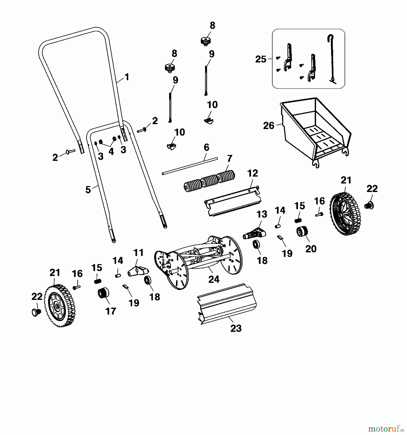  Wolf-Garten Spindle mower VD 28 S 4037000  (2000) Basic machine