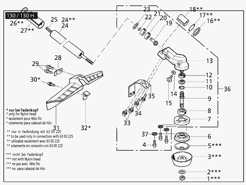 spare parts list