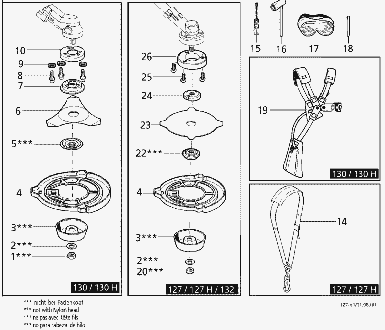 spare parts list