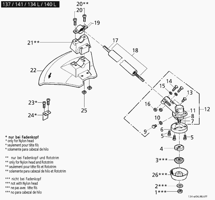 spare parts list